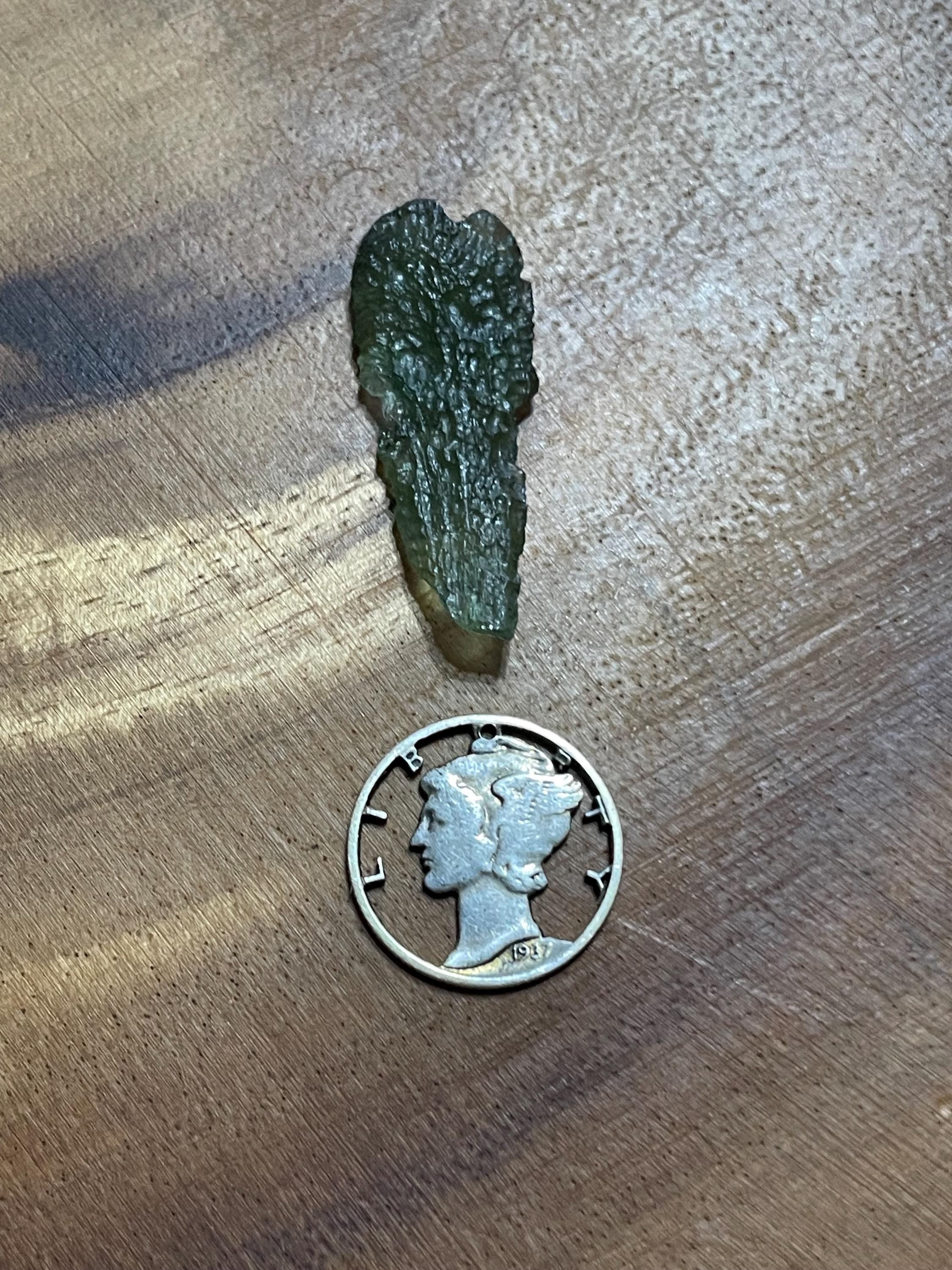 Raw Moldavite(Drop) - 1.8g