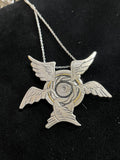 Biblically Accurate Angel Thrones Pendant- Argentium Silver