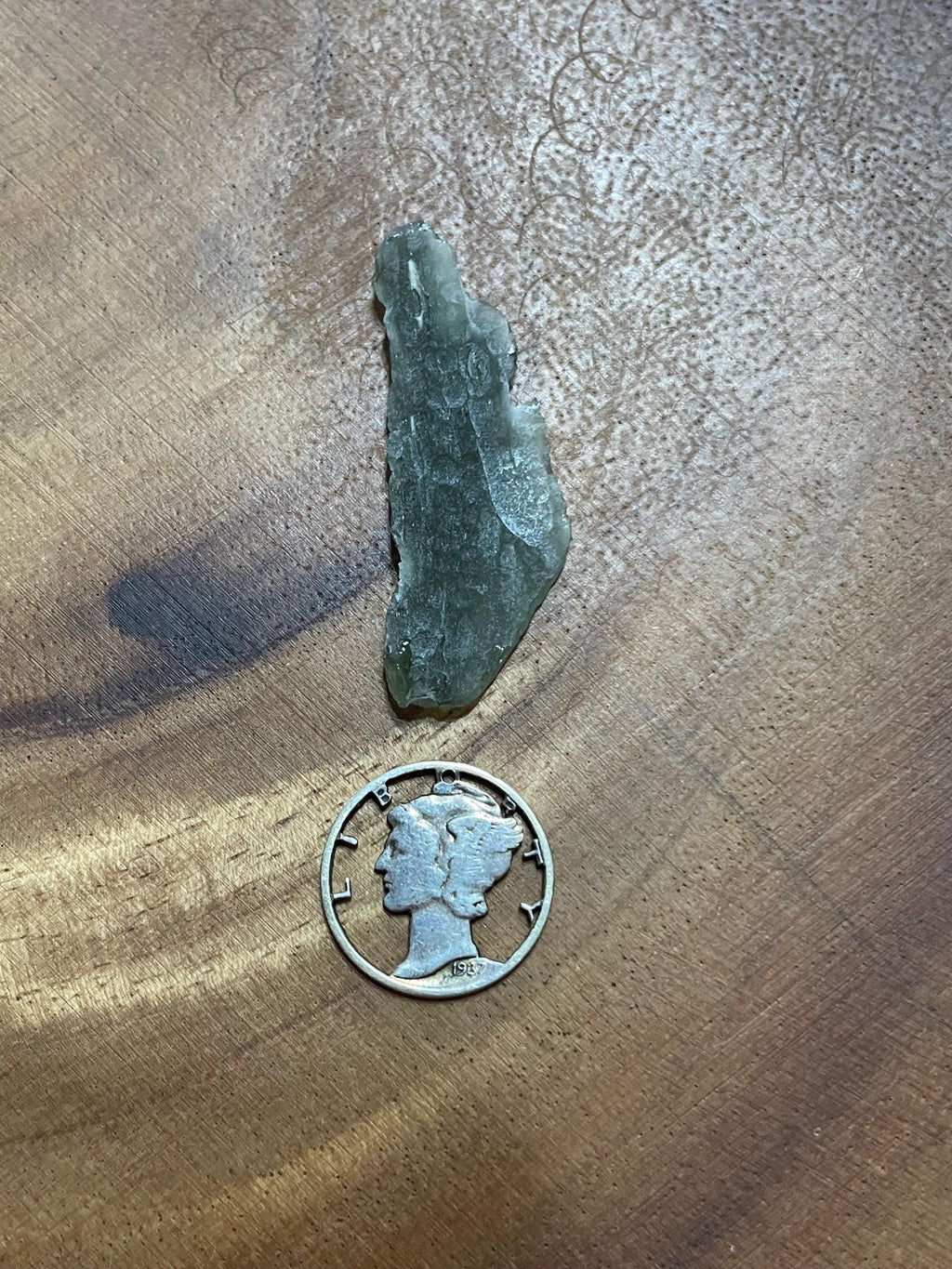 Raw Moldavite(Frosted Angel Chime) - 2.3g