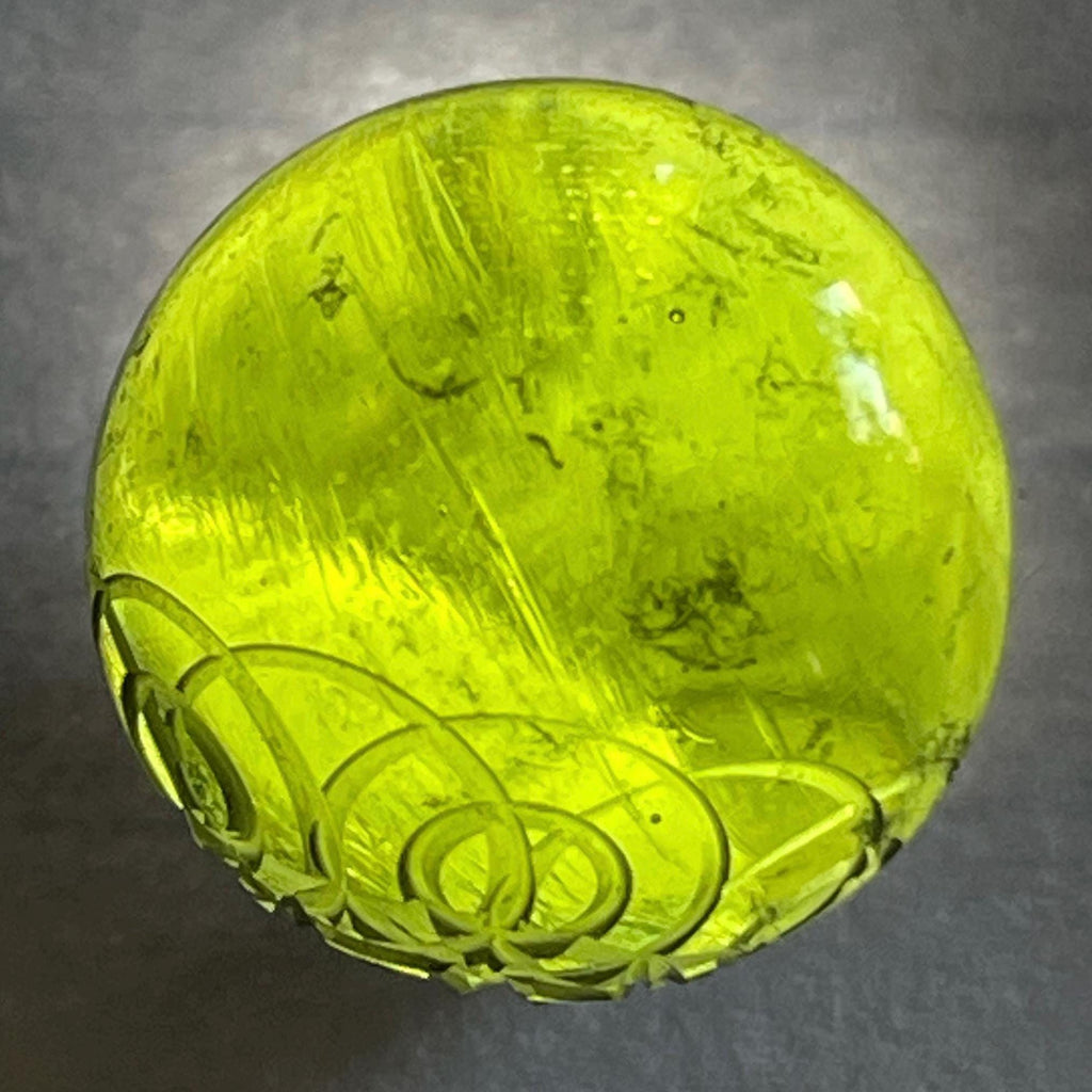 Moldavite Sphere - 3.59g (fantasy carved)
