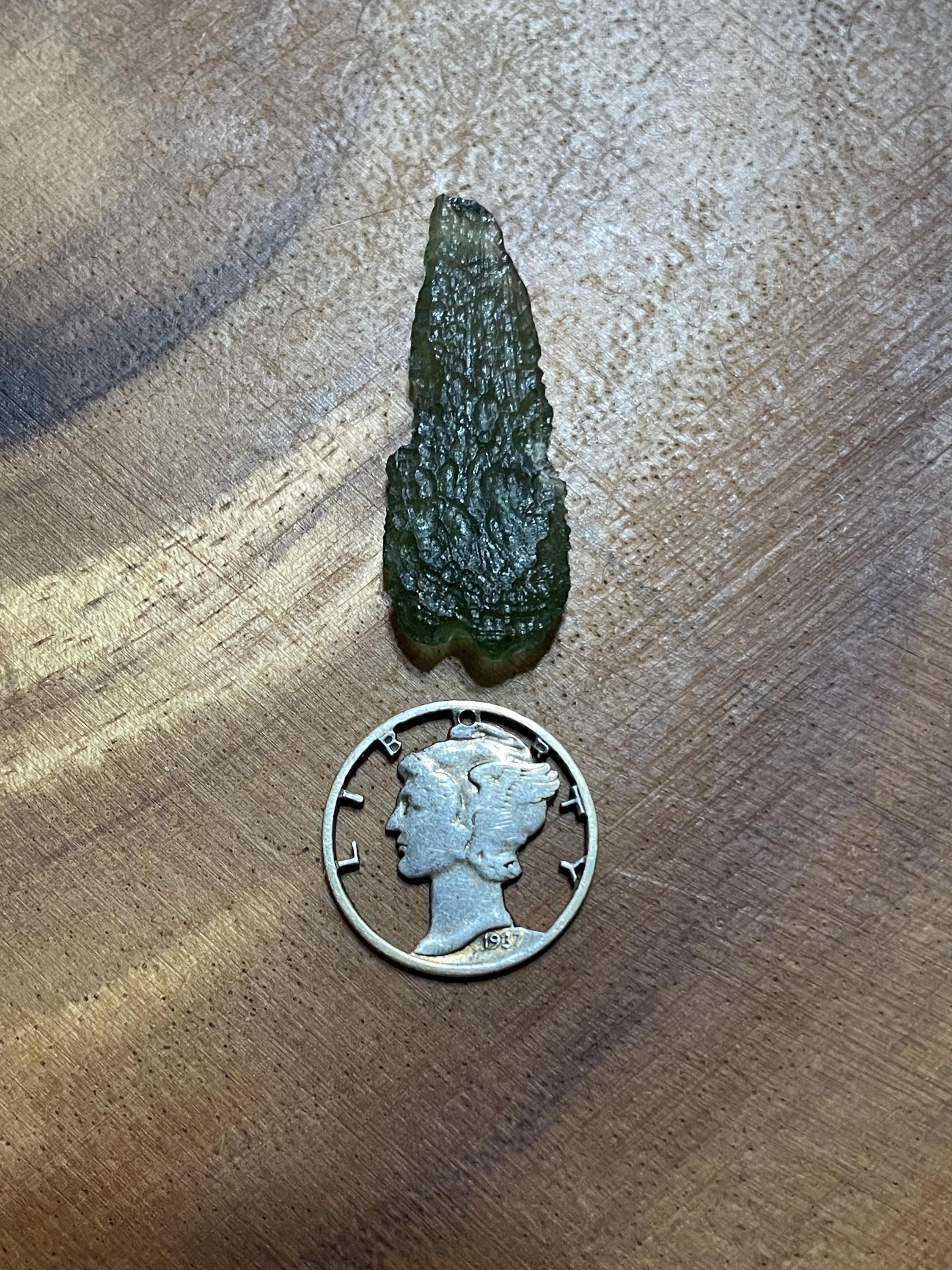 Raw Moldavite(Drop) - 1.8g