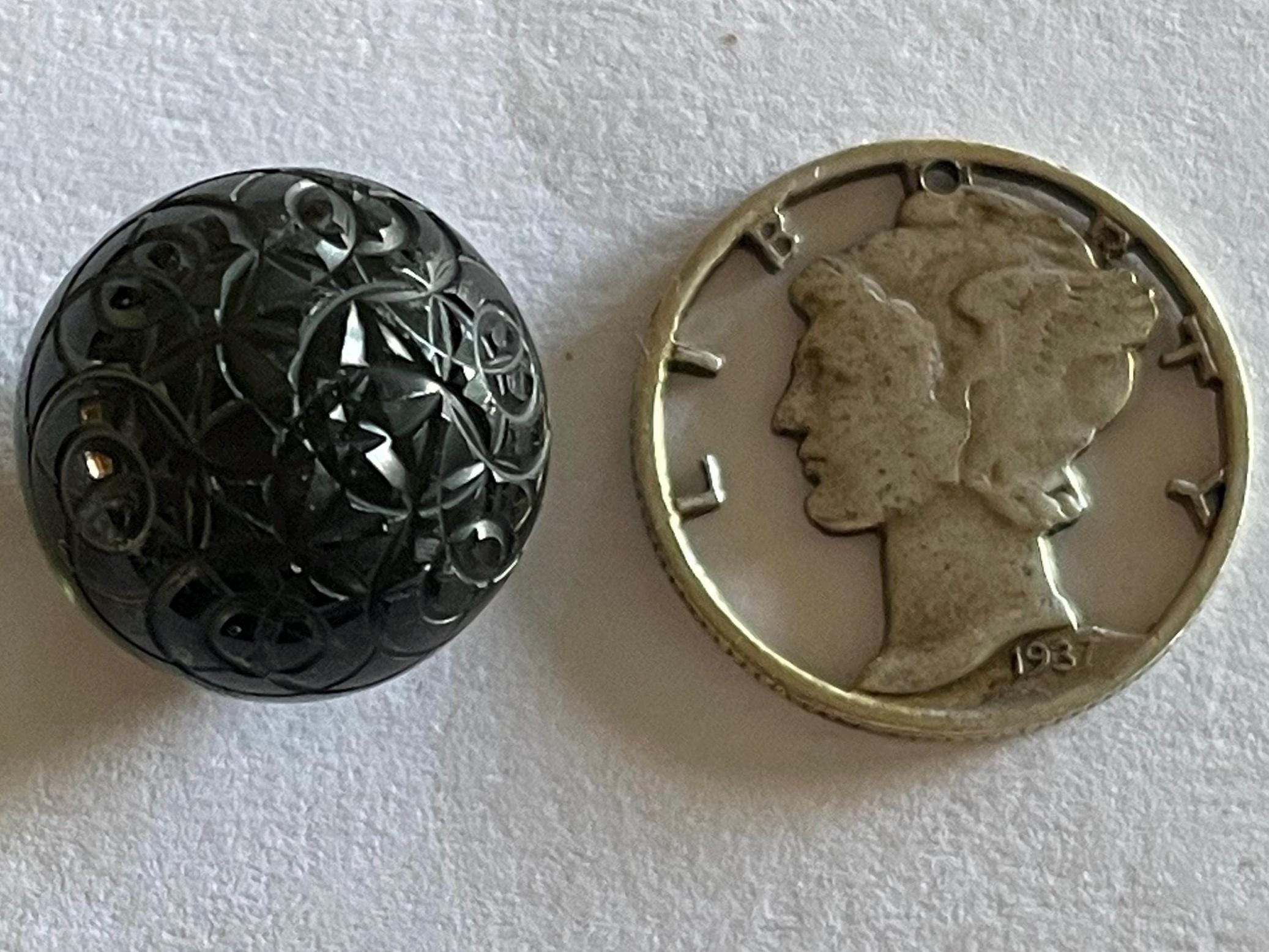 Moldavite Sphere - 3.59g (fantasy carved)