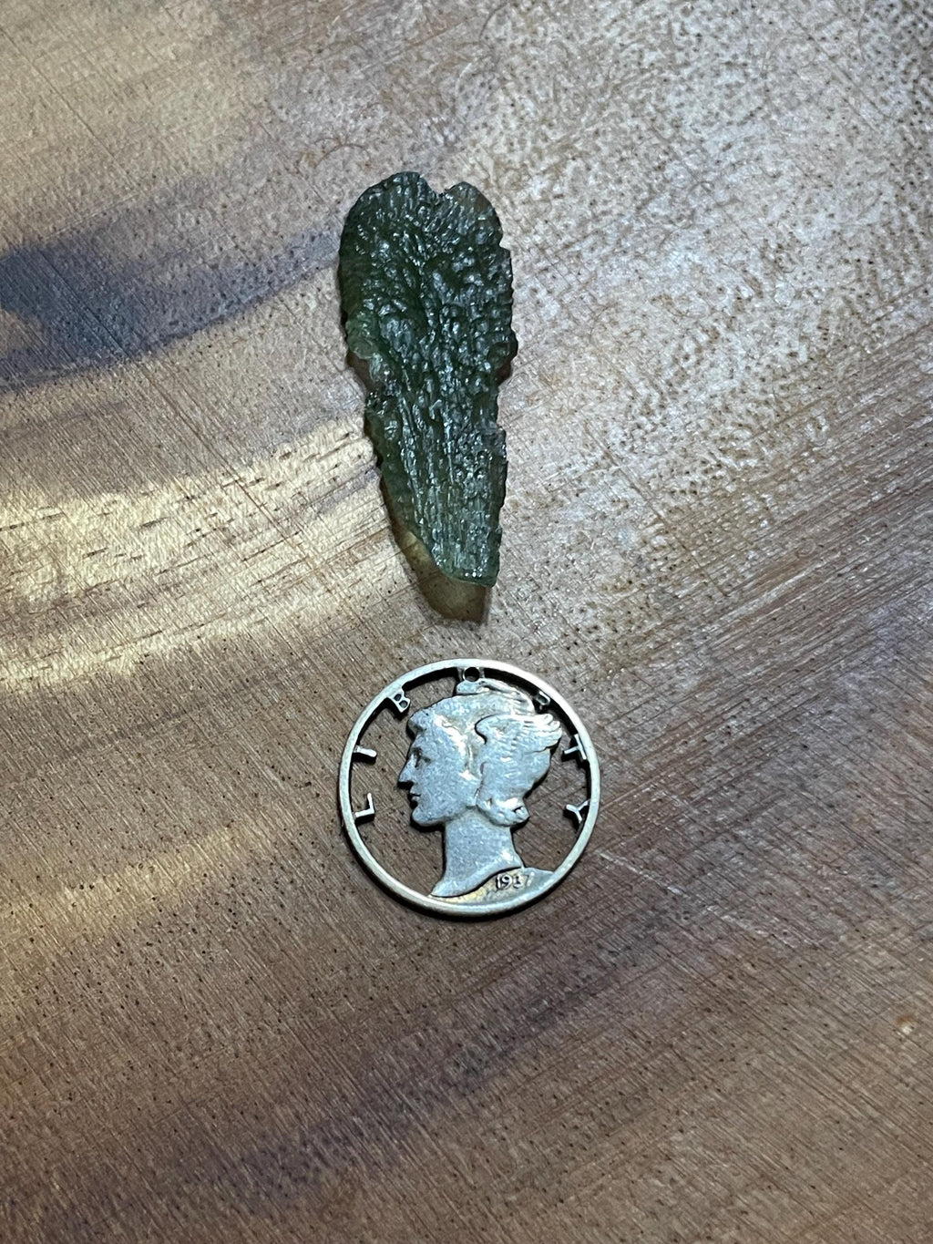 Raw Moldavite(Drop) - 1.8g