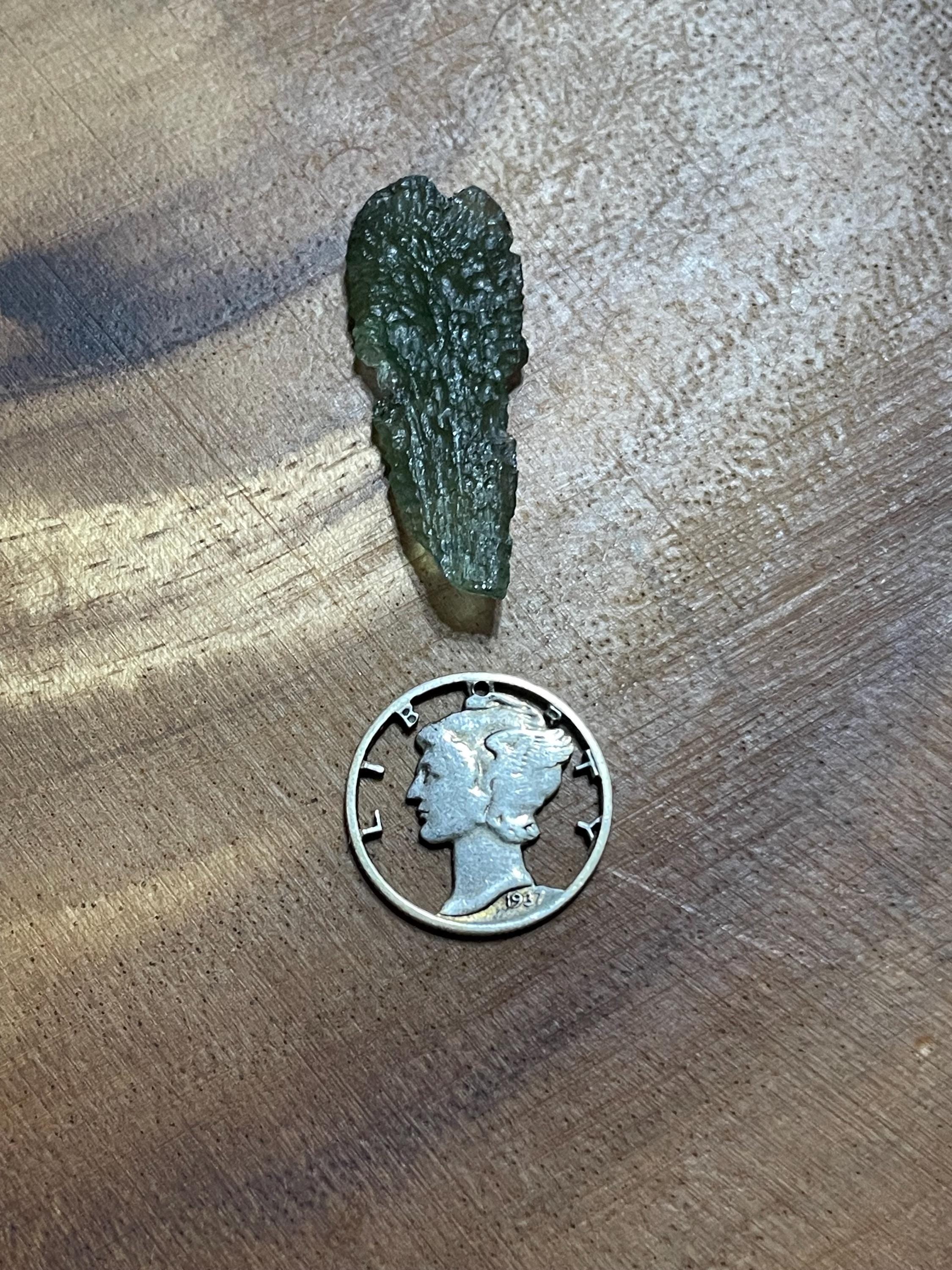 Raw Moldavite(Drop) - 1.8g