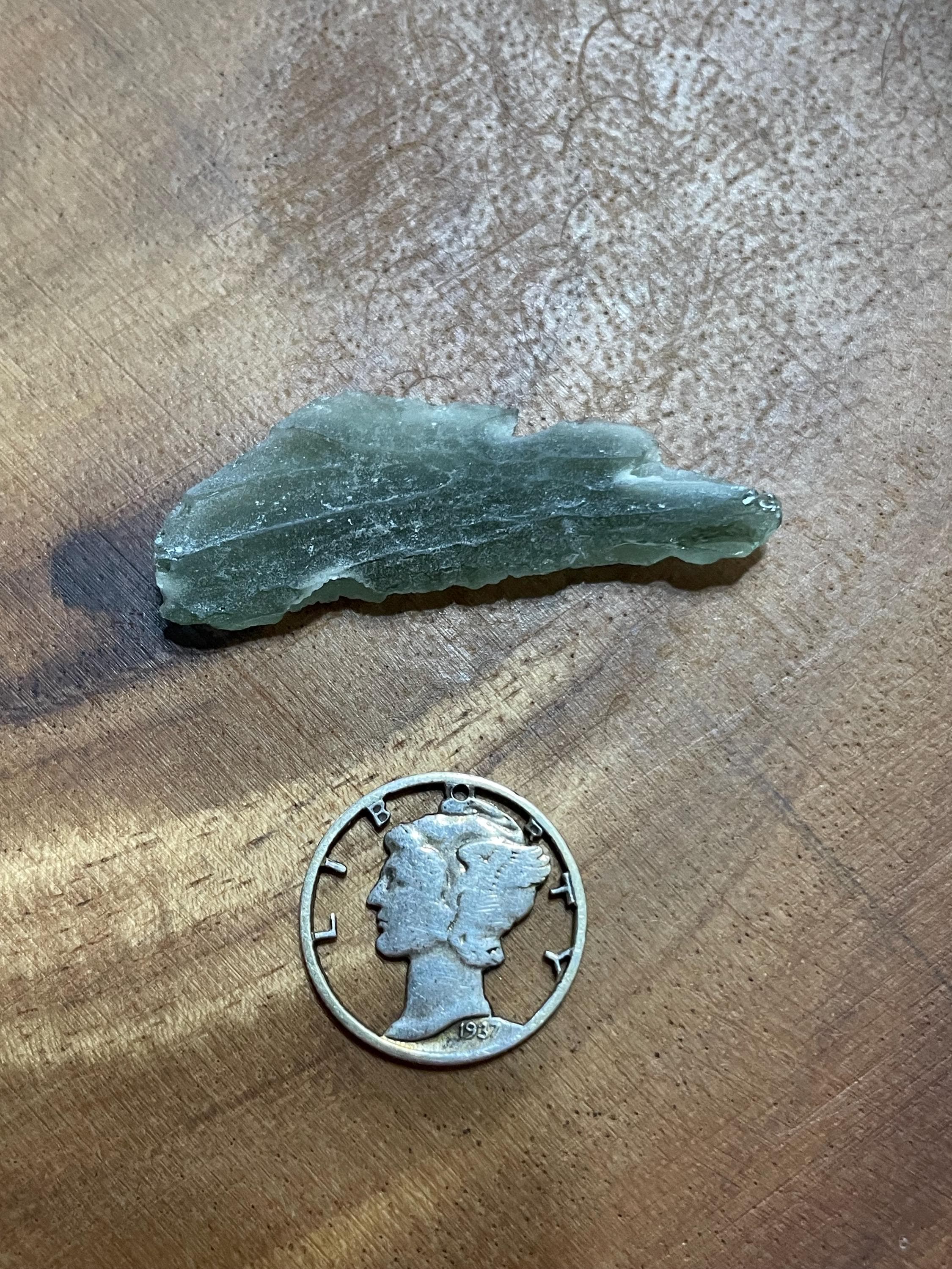 Raw Moldavite(Frosted Angel Chime) - 2.3g
