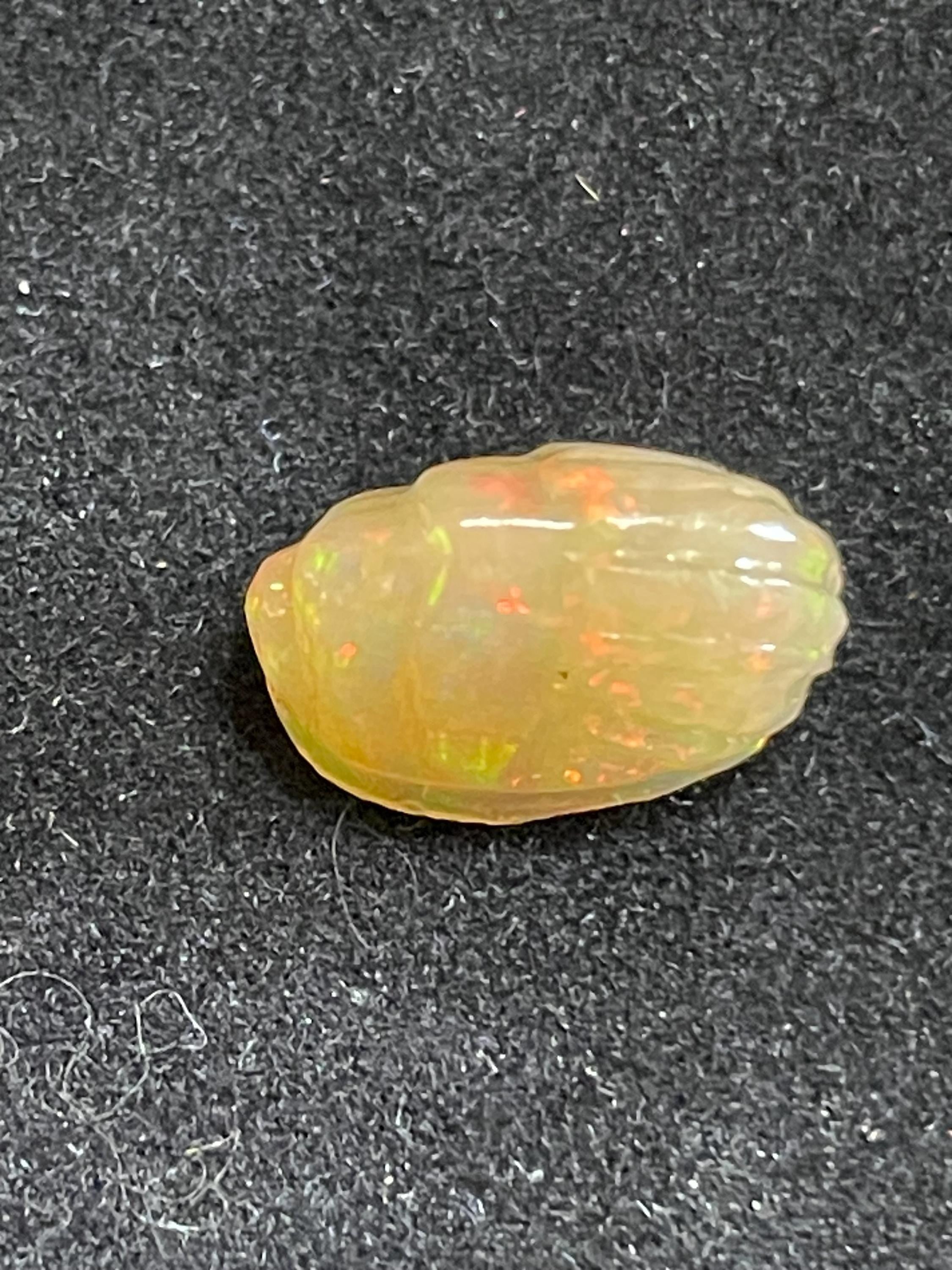 RARE Ethiopian Opal Scarab Carving