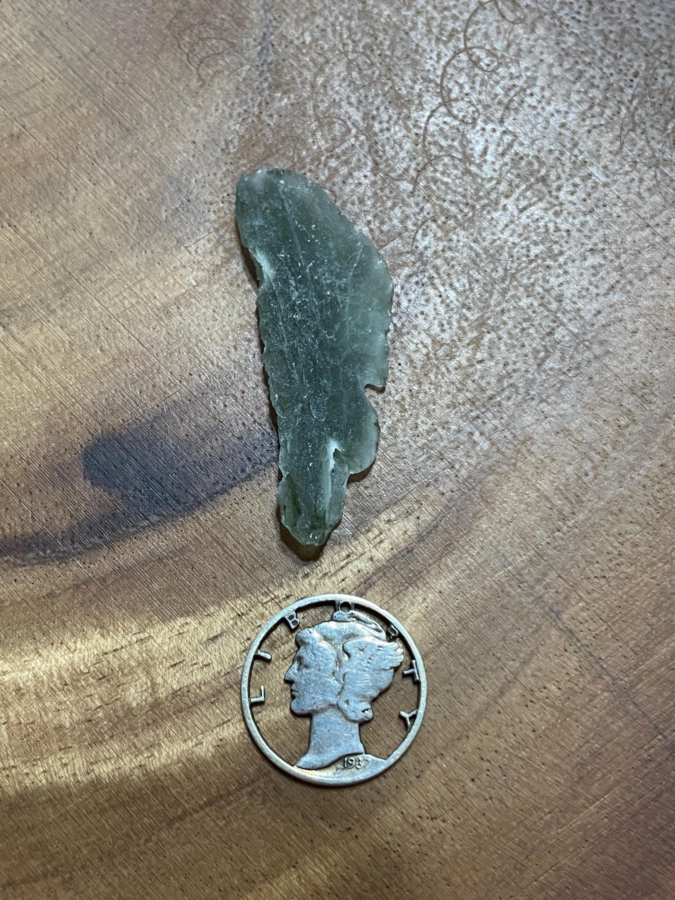 Raw Moldavite(Frosted Angel Chime) - 2.3g