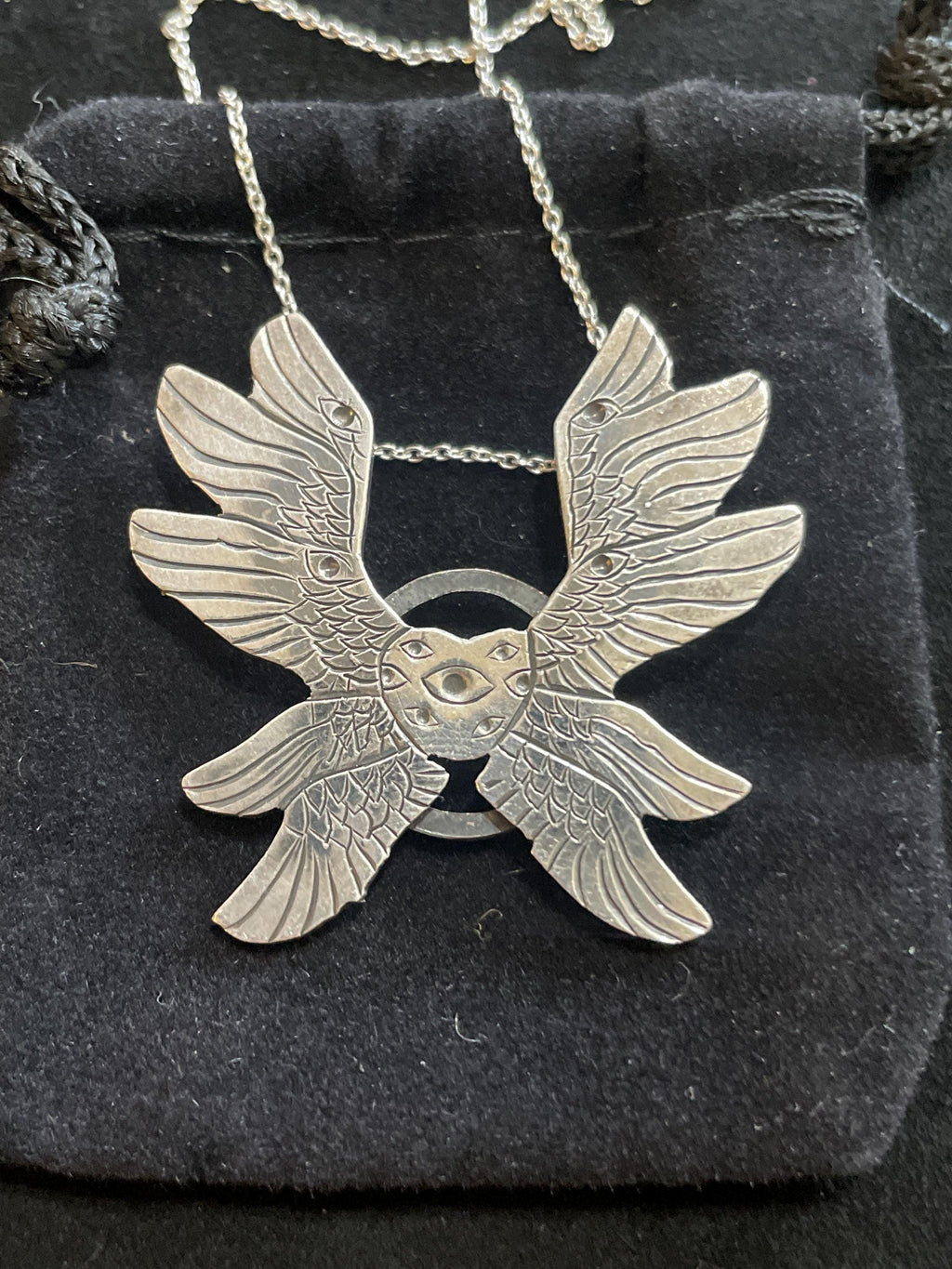 Biblically Accurate Angel Seraphim Pendant- Argentium Silver