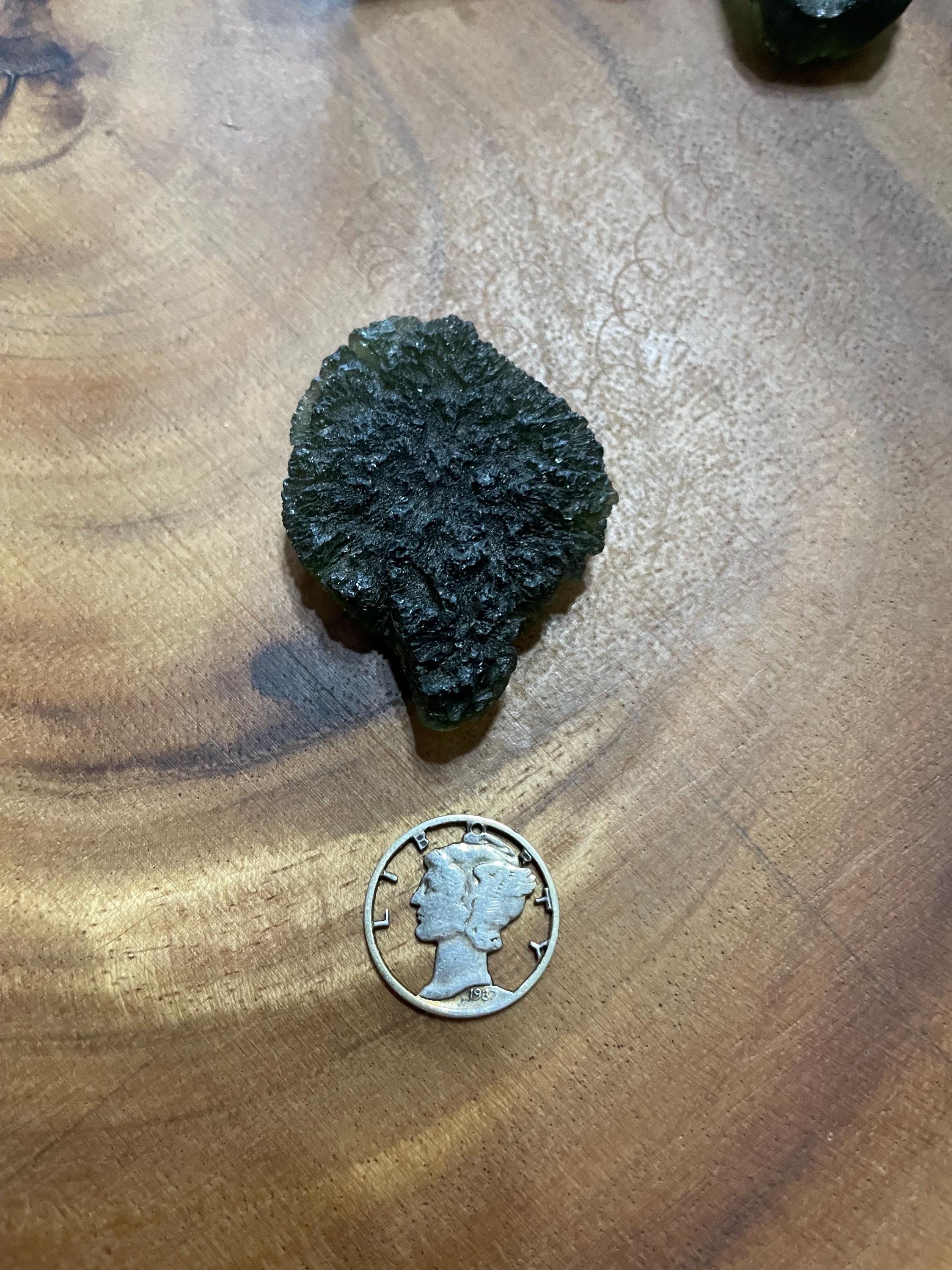 Raw Moldavite(Millennium Falcon) - 14.6g