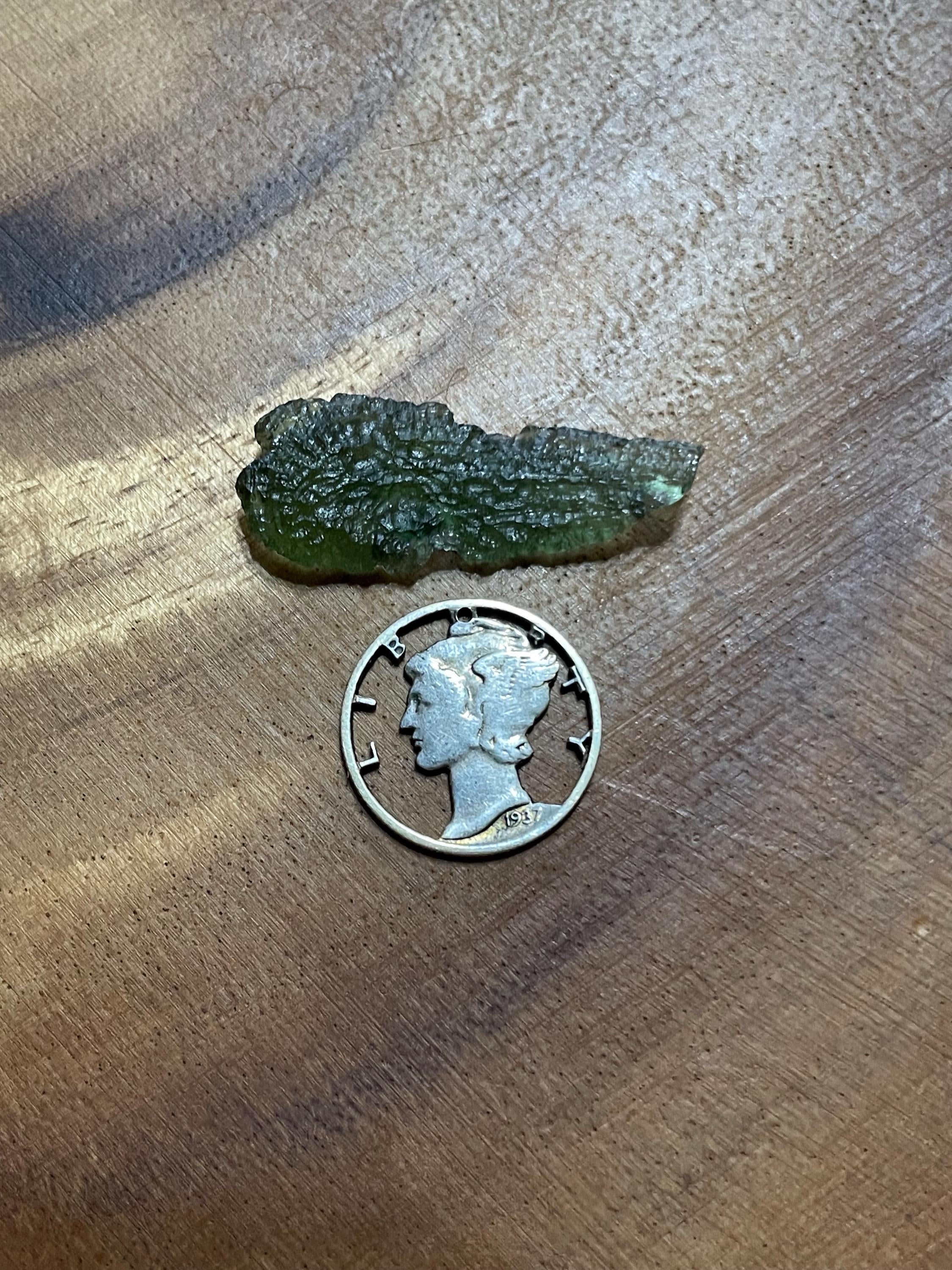 Raw Moldavite(Drop) - 1.8g