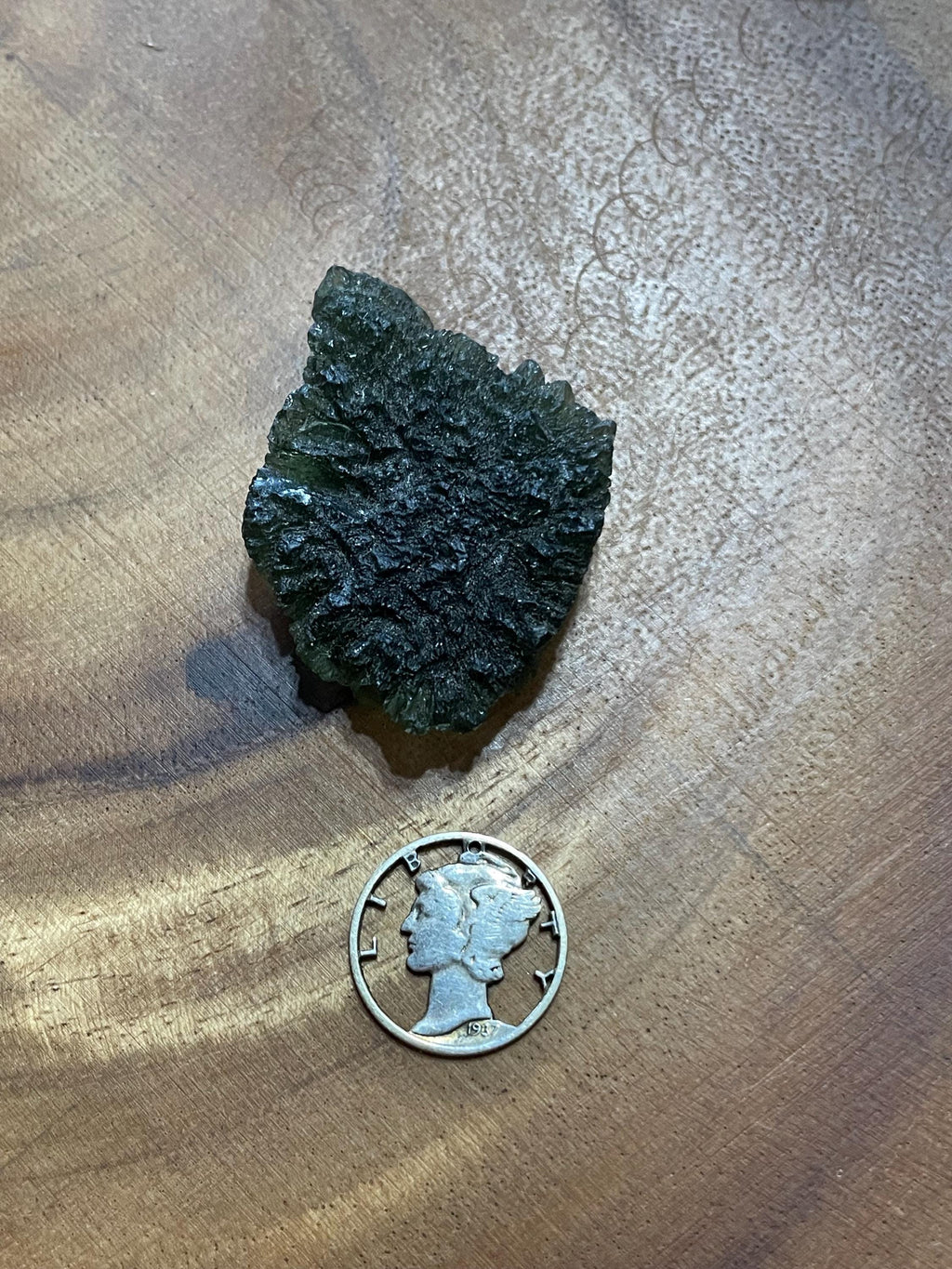 Raw Moldavite(Millennium Falcon) - 14.6g