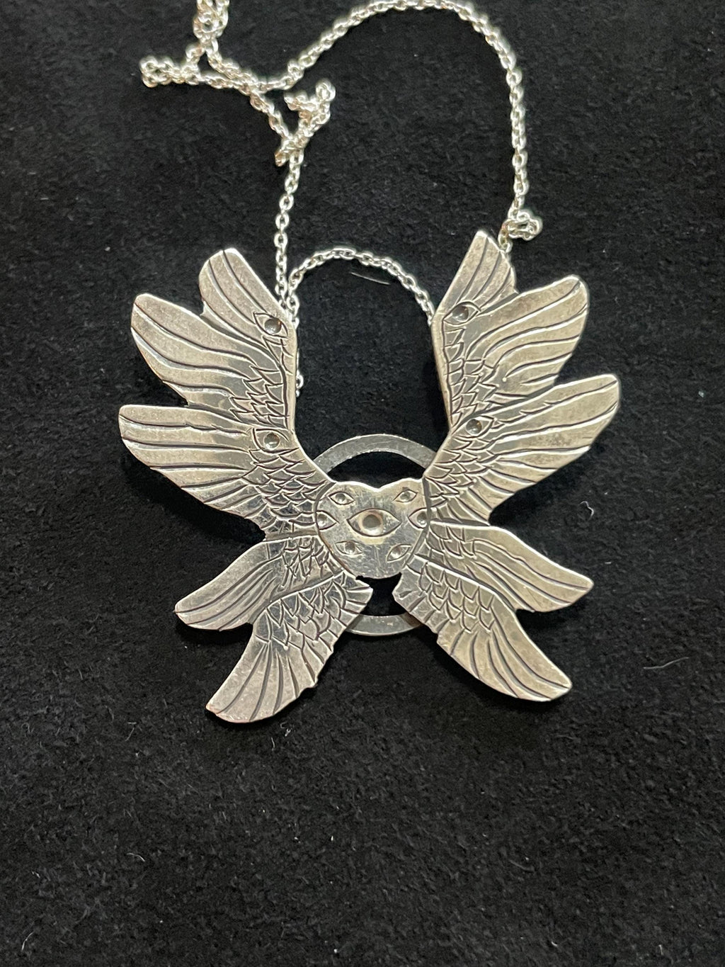 Biblically Accurate Angel Seraphim Pendant- Argentium Silver