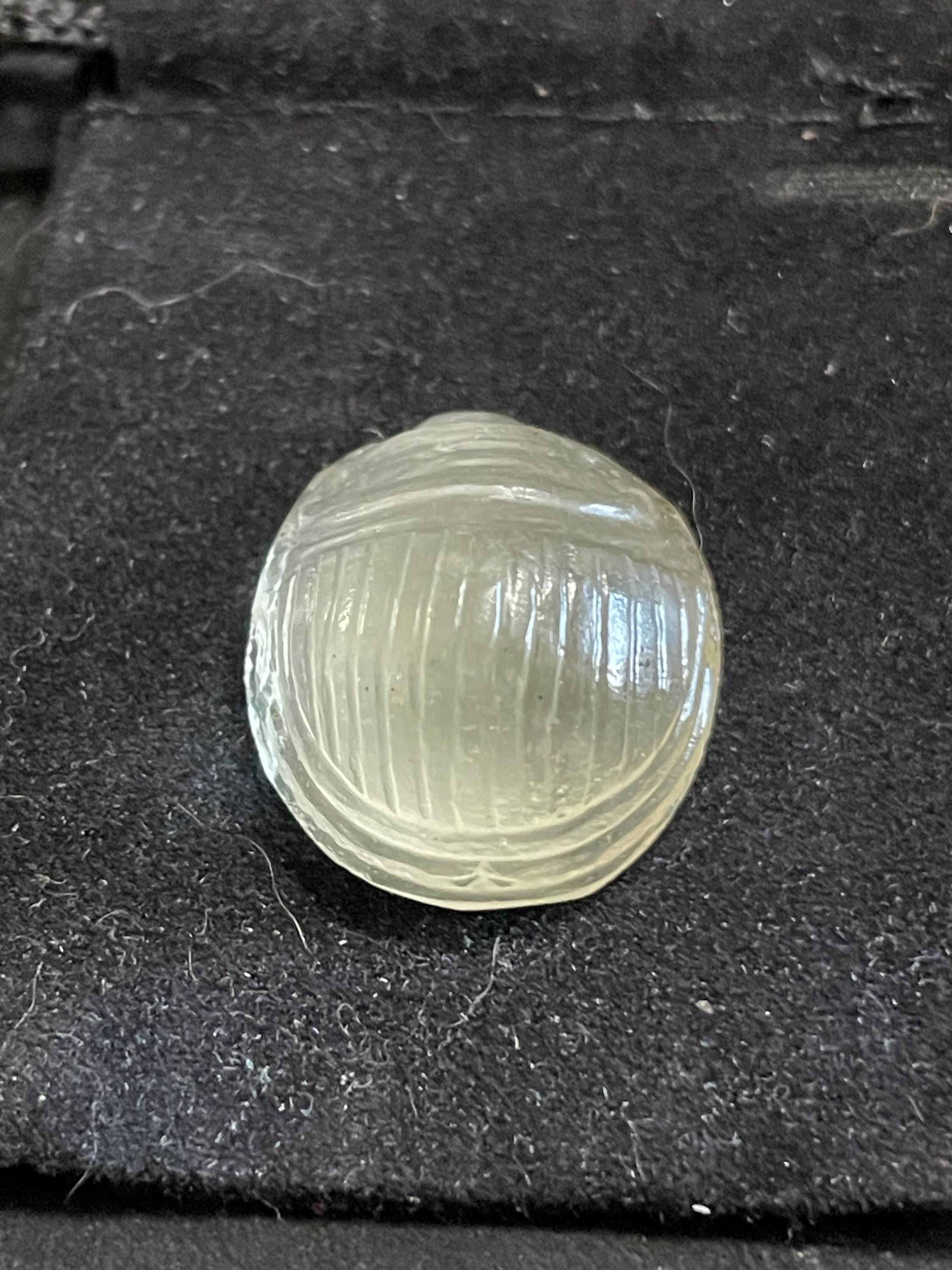 RARE Lybian Desert Glass Scarab Carving