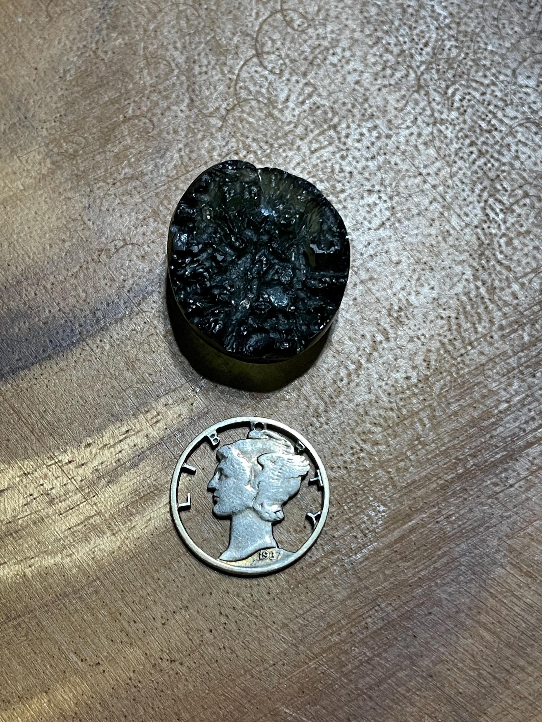 Half-Polished Moldavite- 5.8g