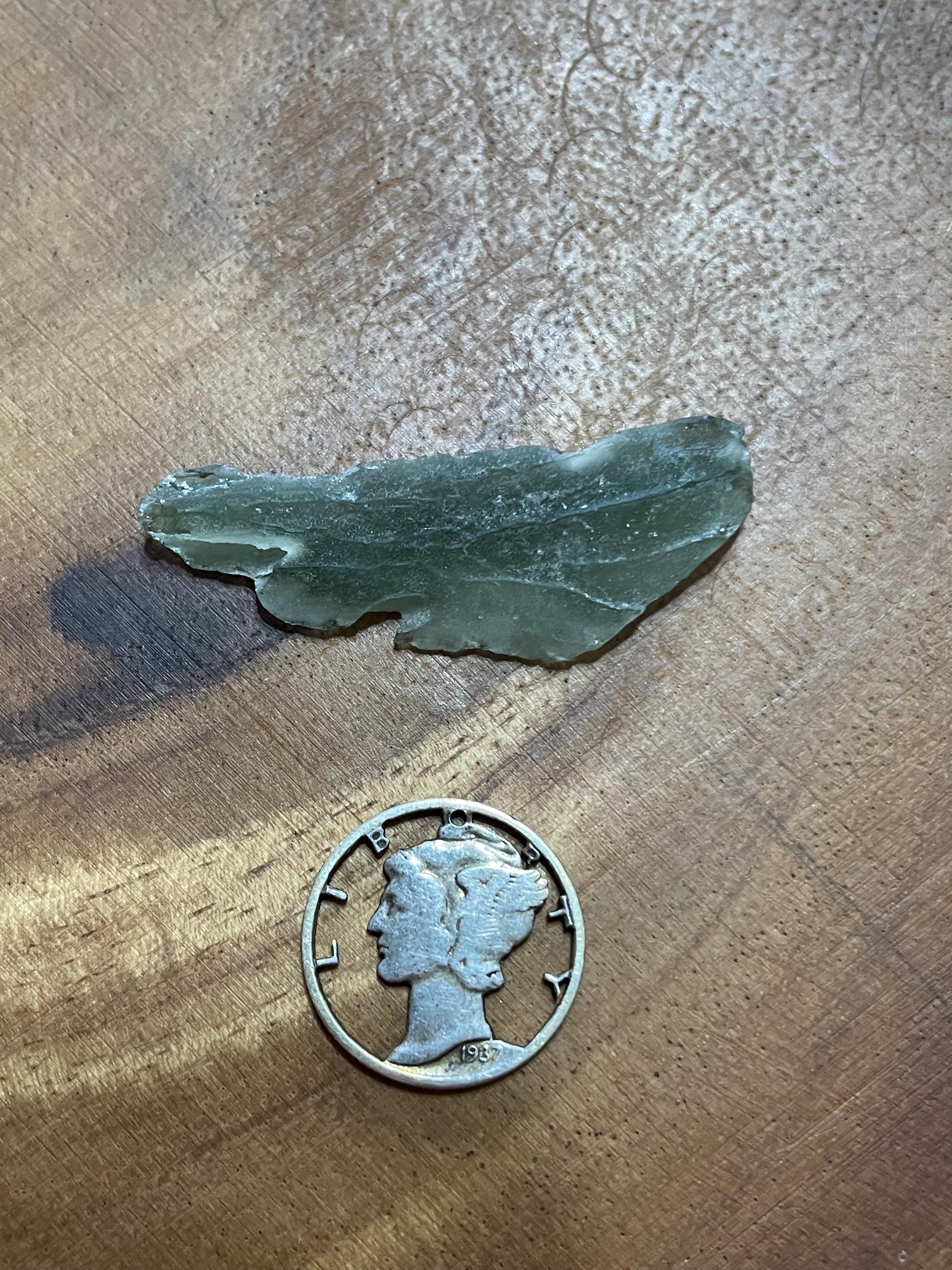Raw Moldavite(Frosted Angel Chime) - 2.3g