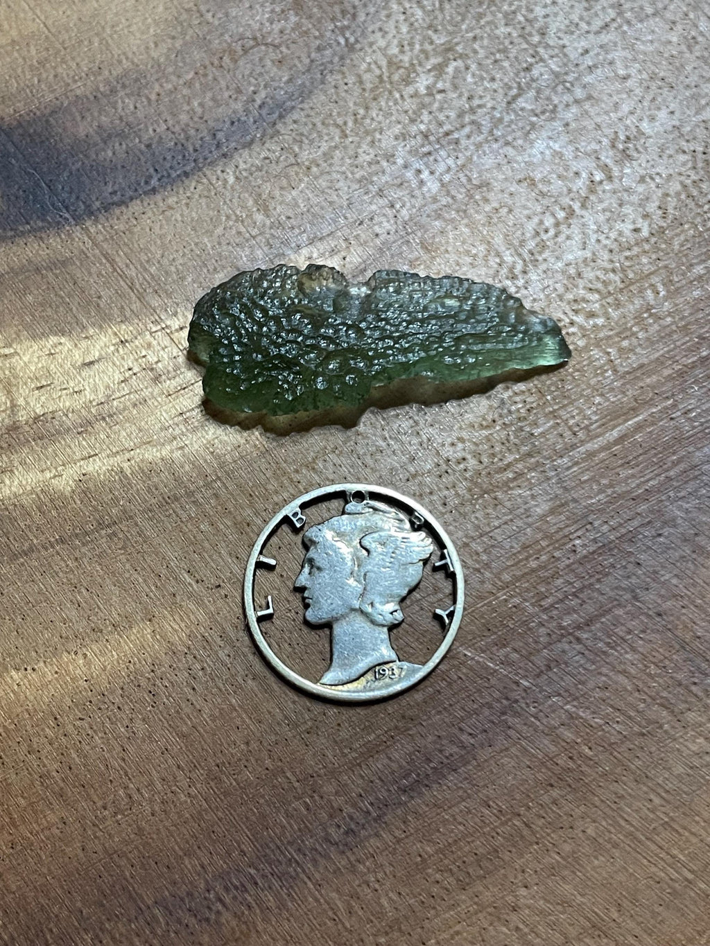 Raw Moldavite(Drop) - 1.8g