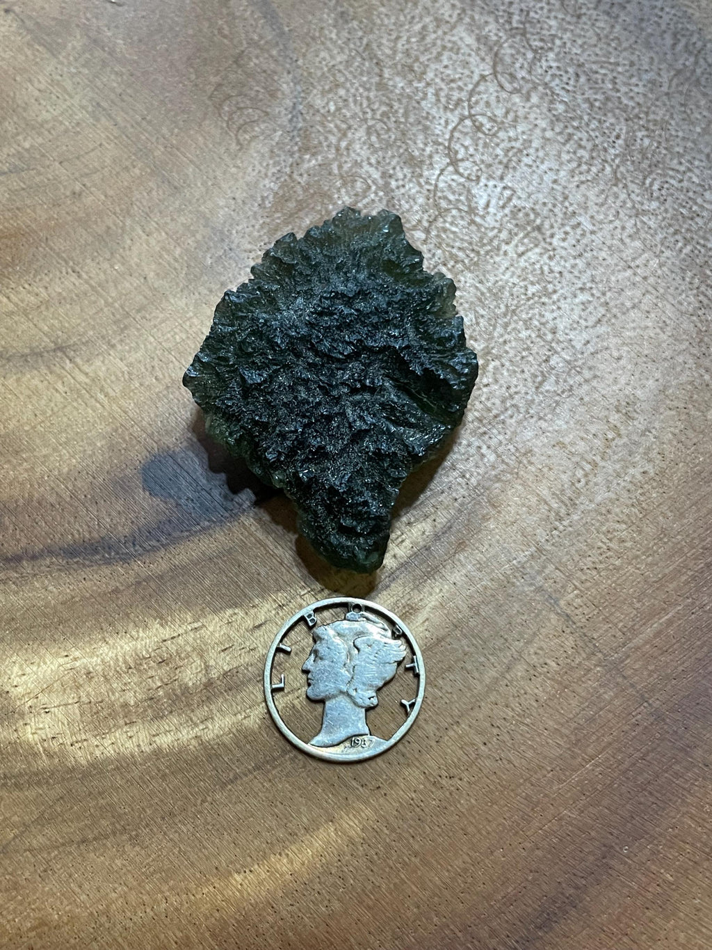 Raw Moldavite(Millennium Falcon) - 14.6g