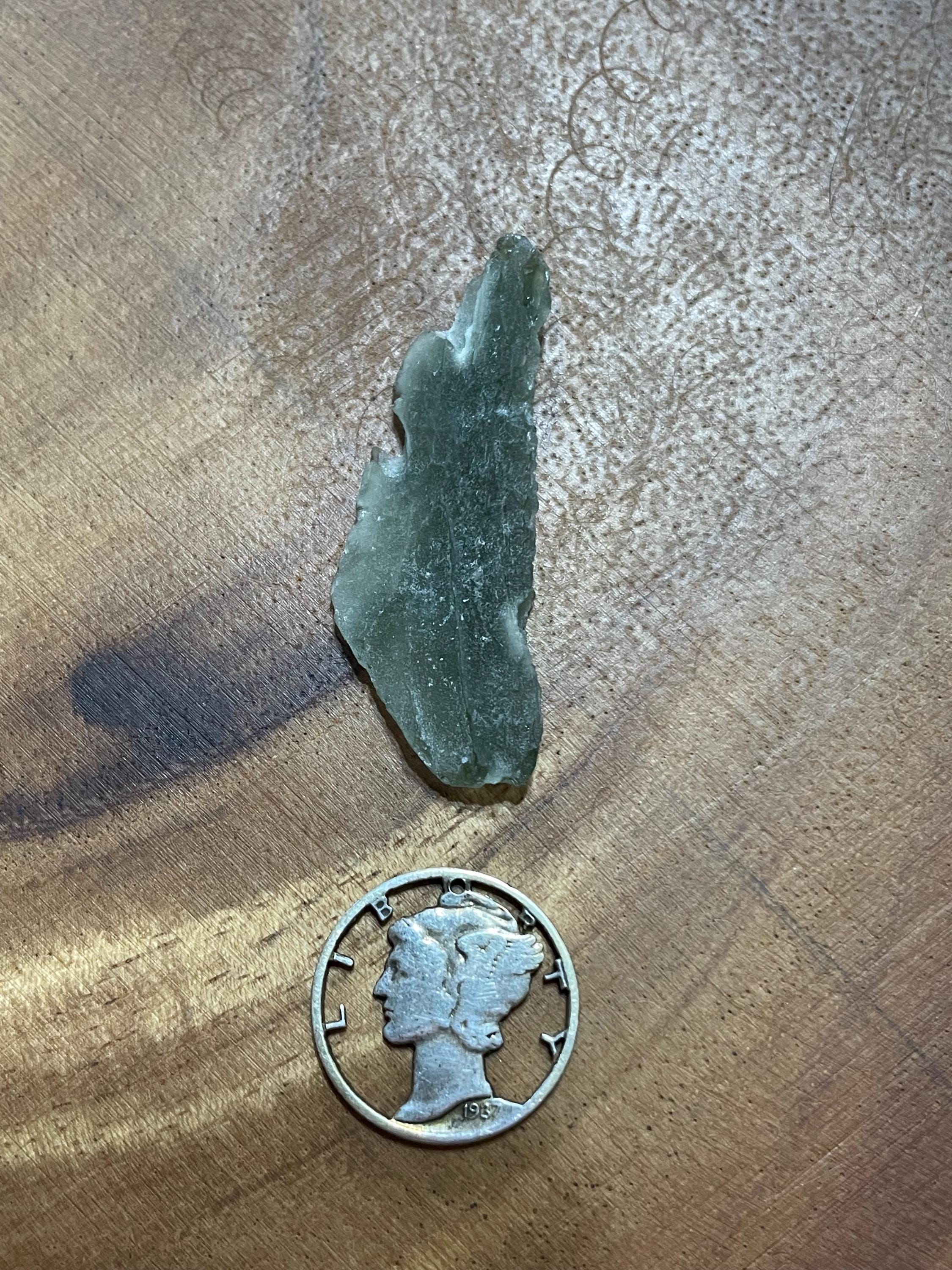 Raw Moldavite(Frosted Angel Chime) - 2.3g