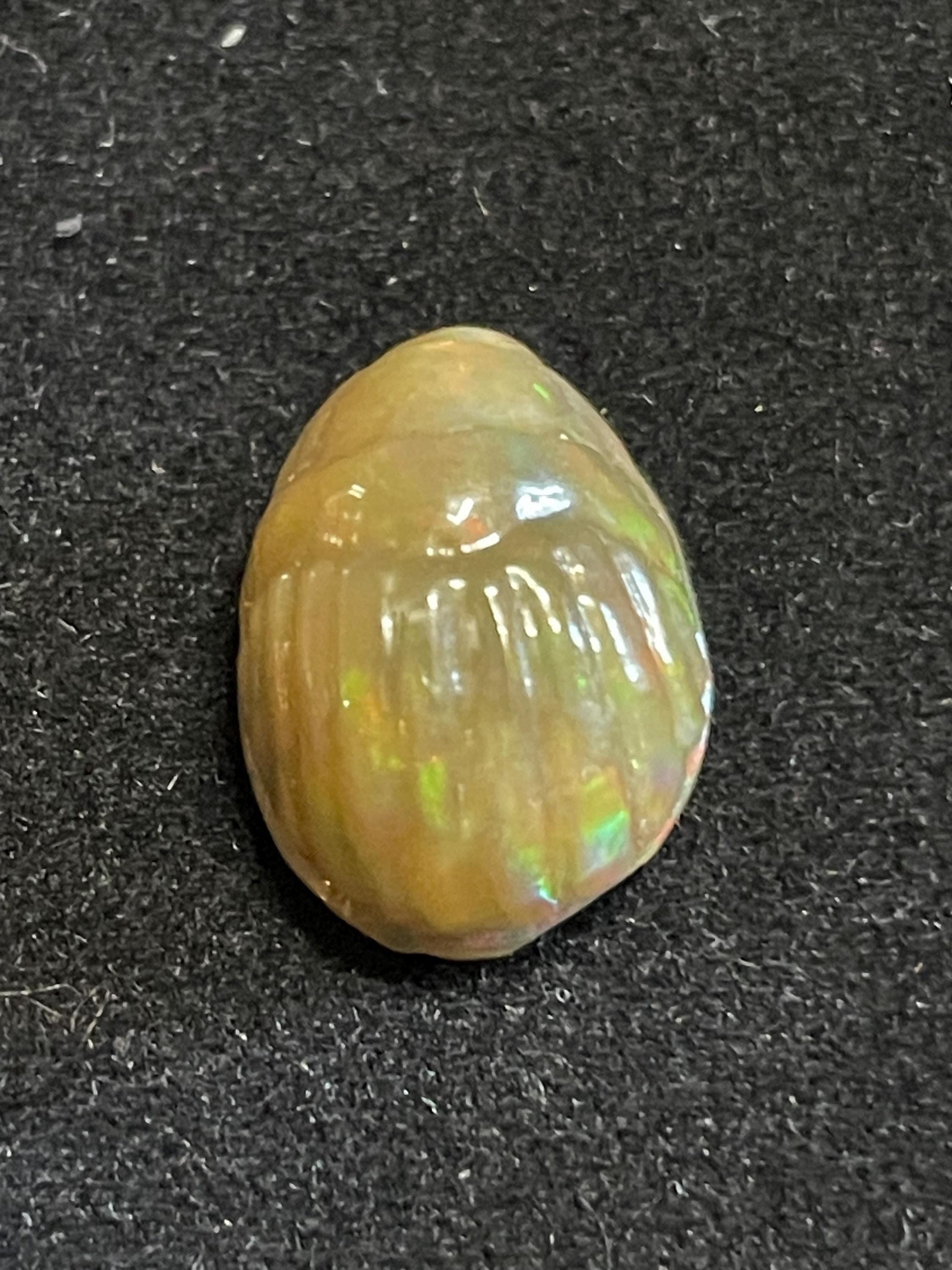 RARE Ethiopian Opal Scarab Carving