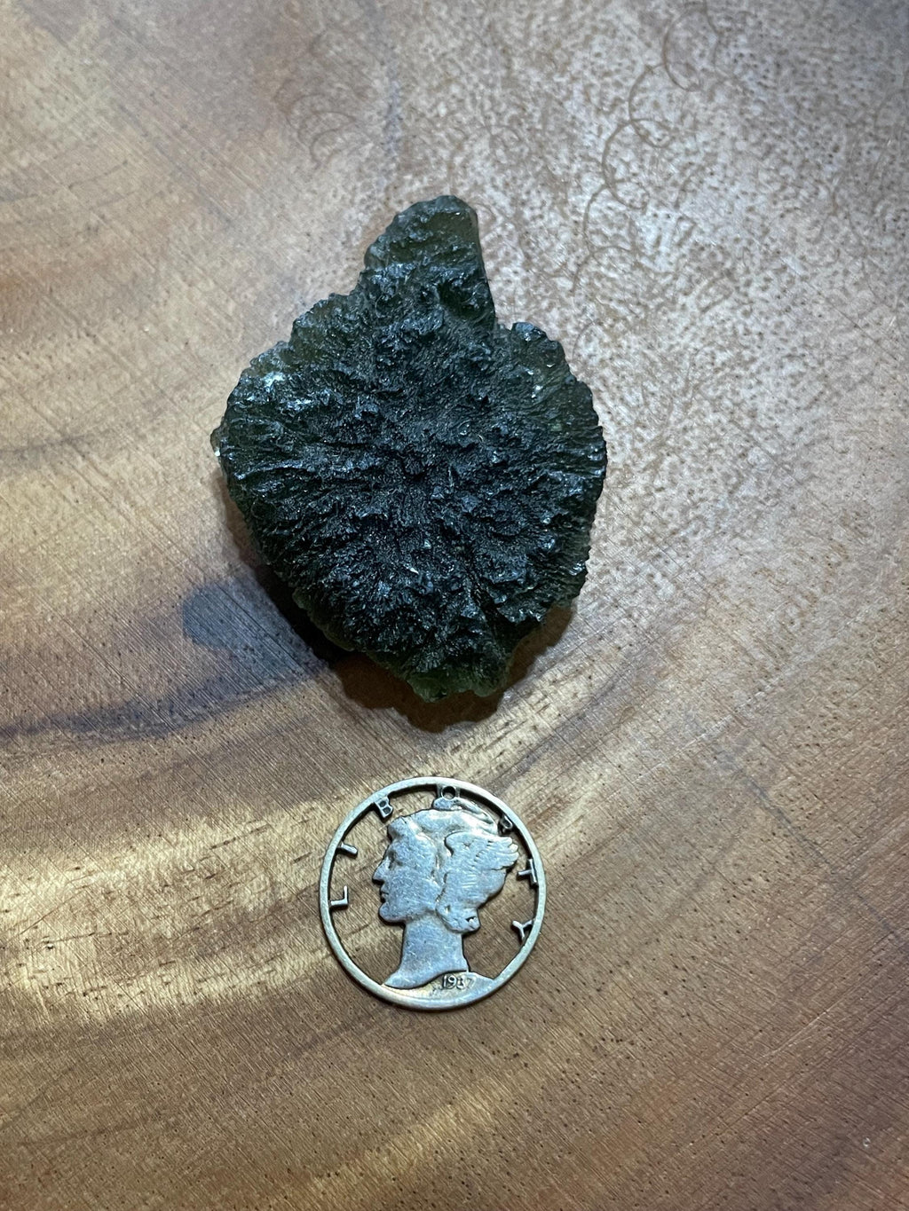 Raw Moldavite(Millennium Falcon) - 14.6g