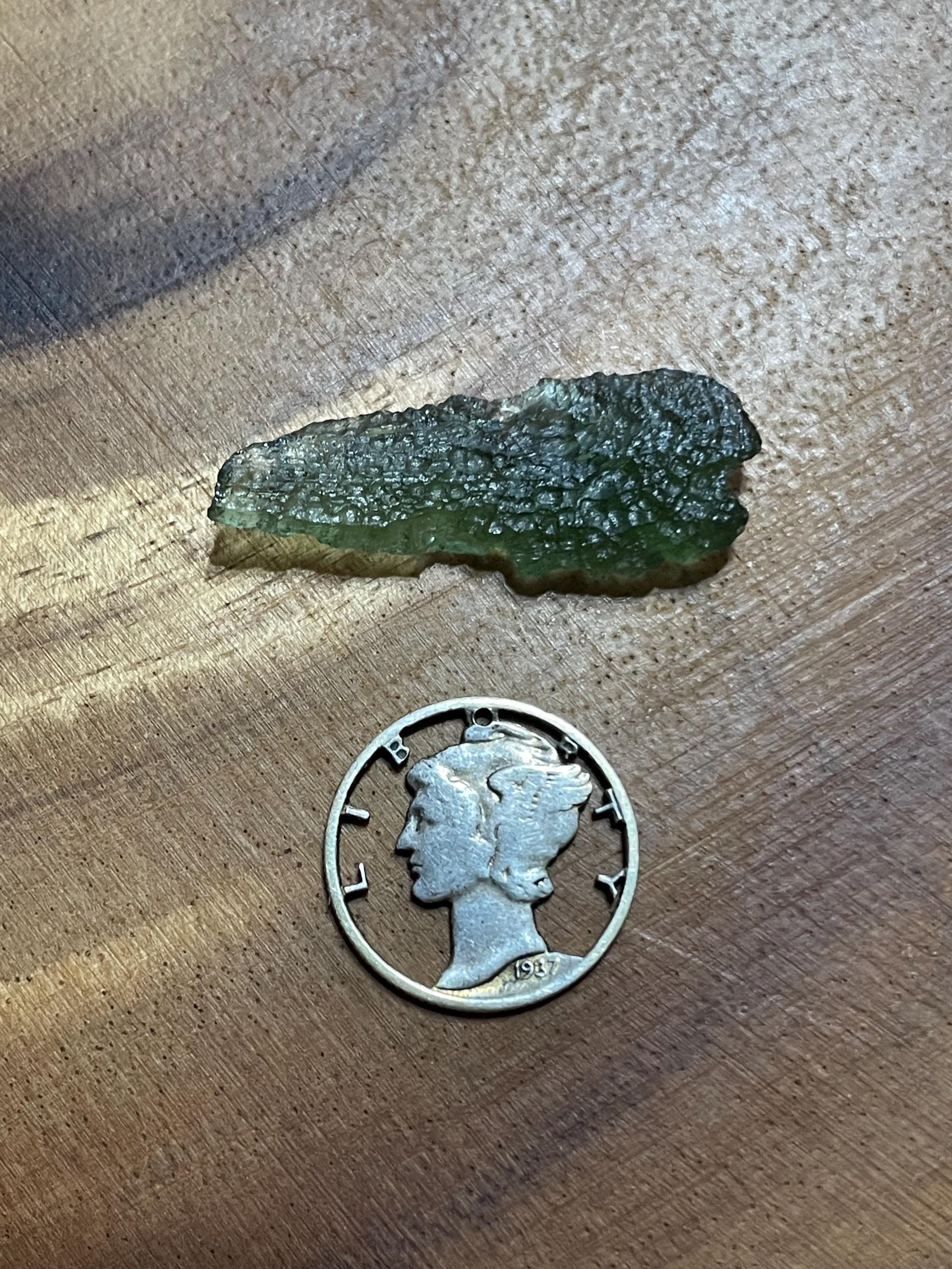 Raw Moldavite(Drop) - 1.8g
