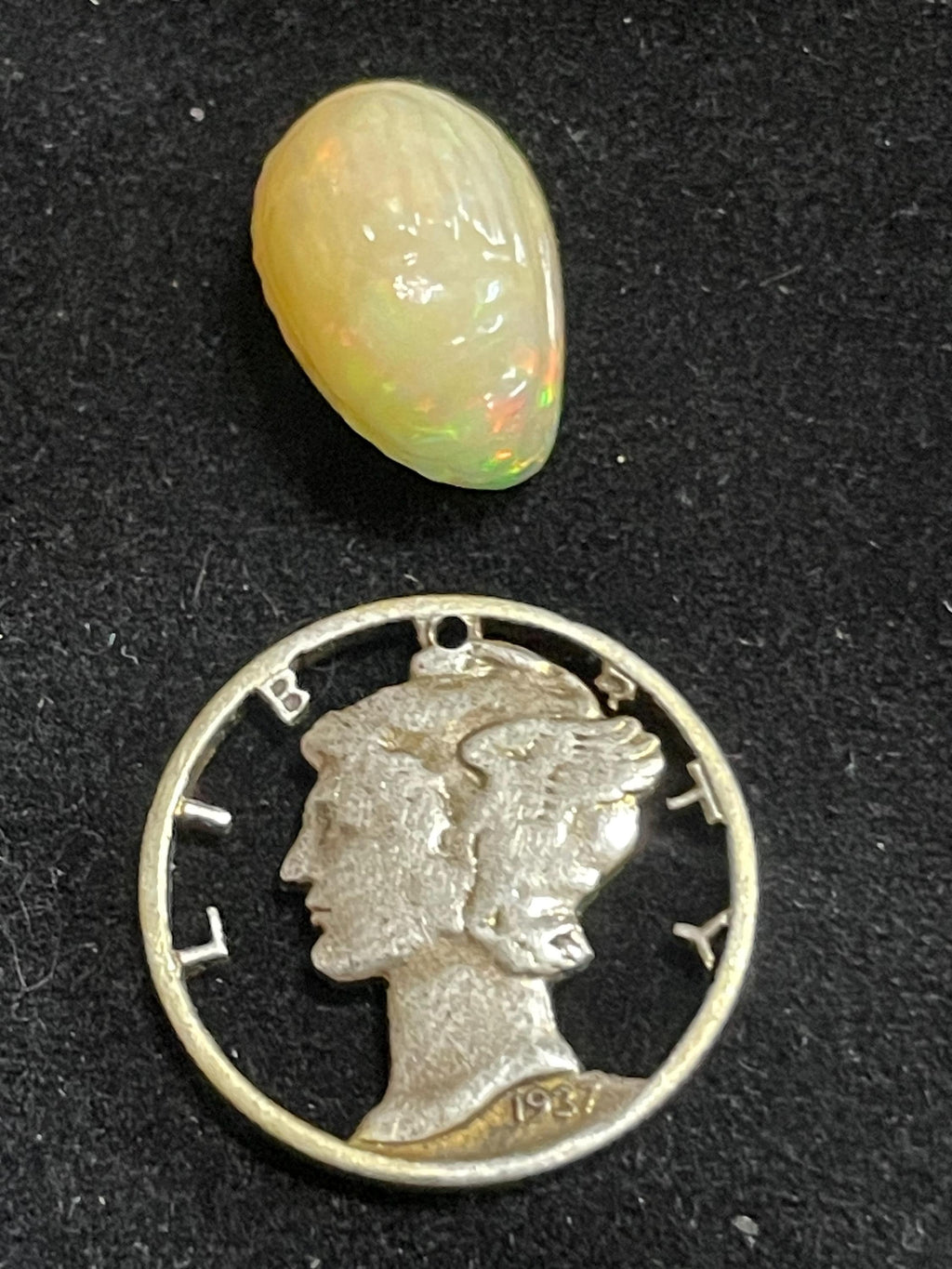 RARE Ethiopian Opal Scarab Carving