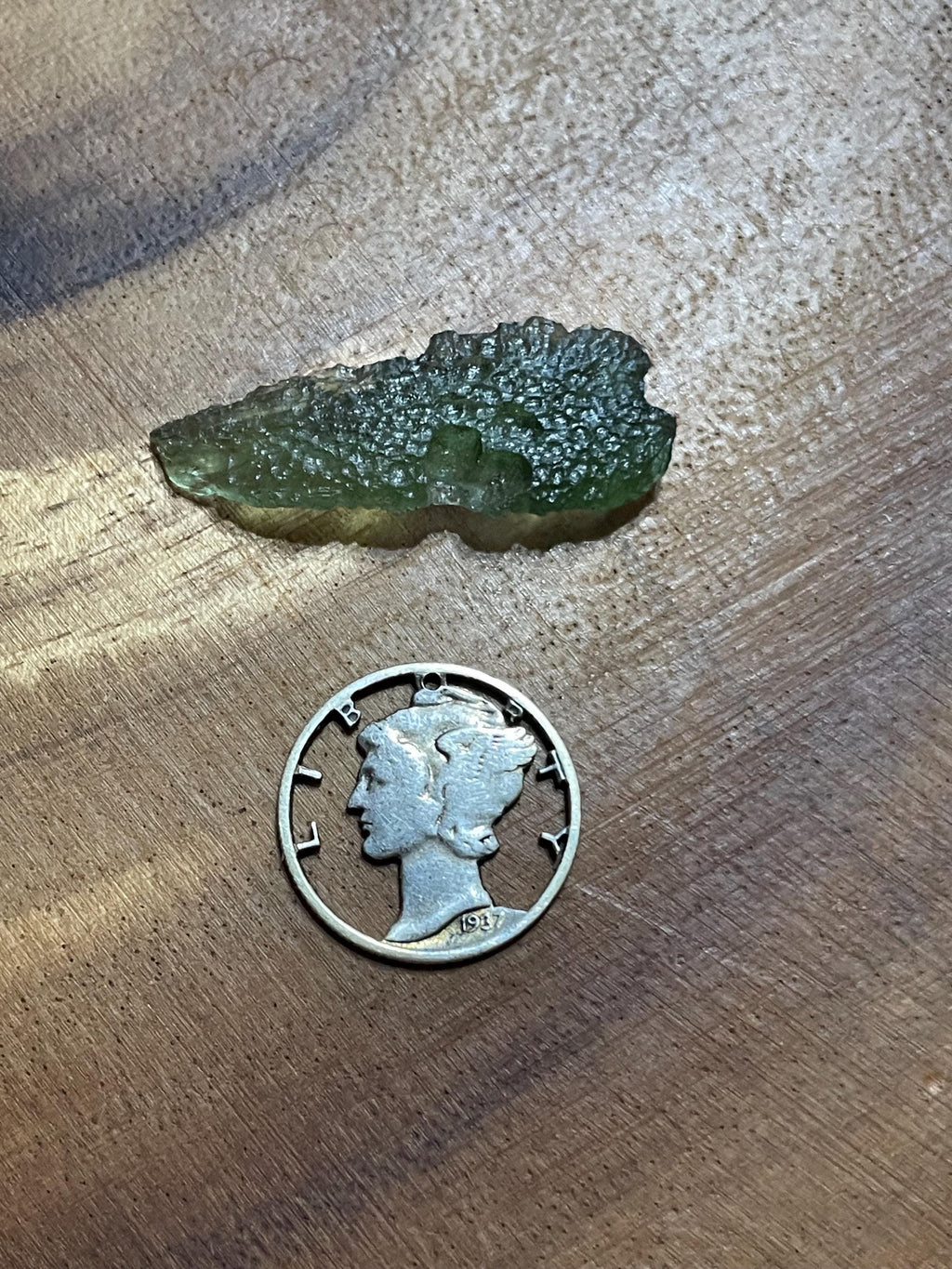 Raw Moldavite(Drop) - 1.8g