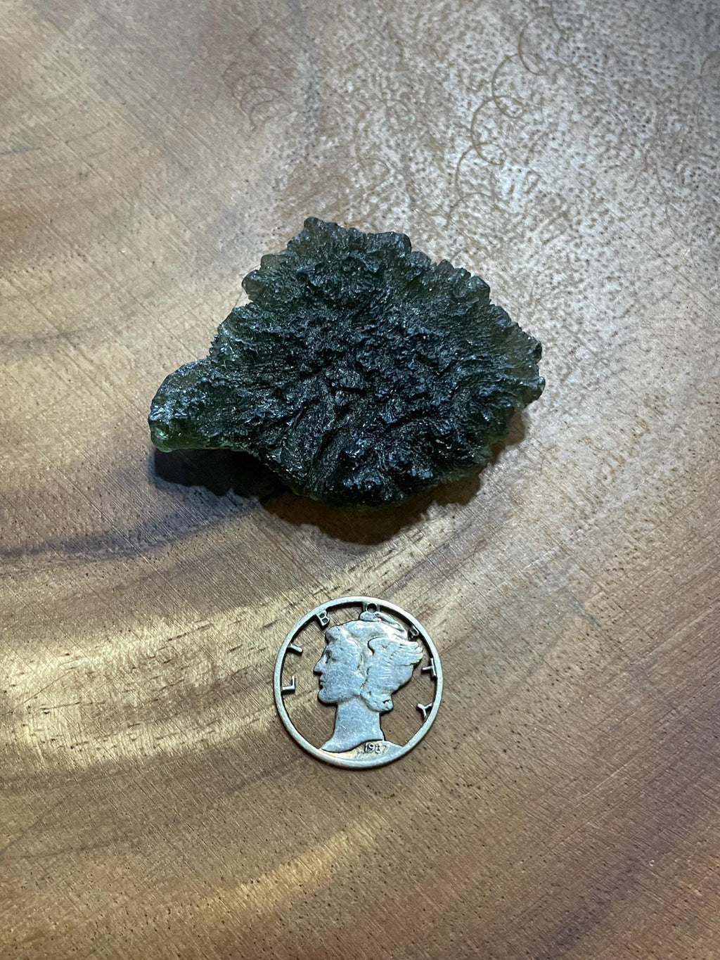 Raw Moldavite(Millennium Falcon) - 14.6g
