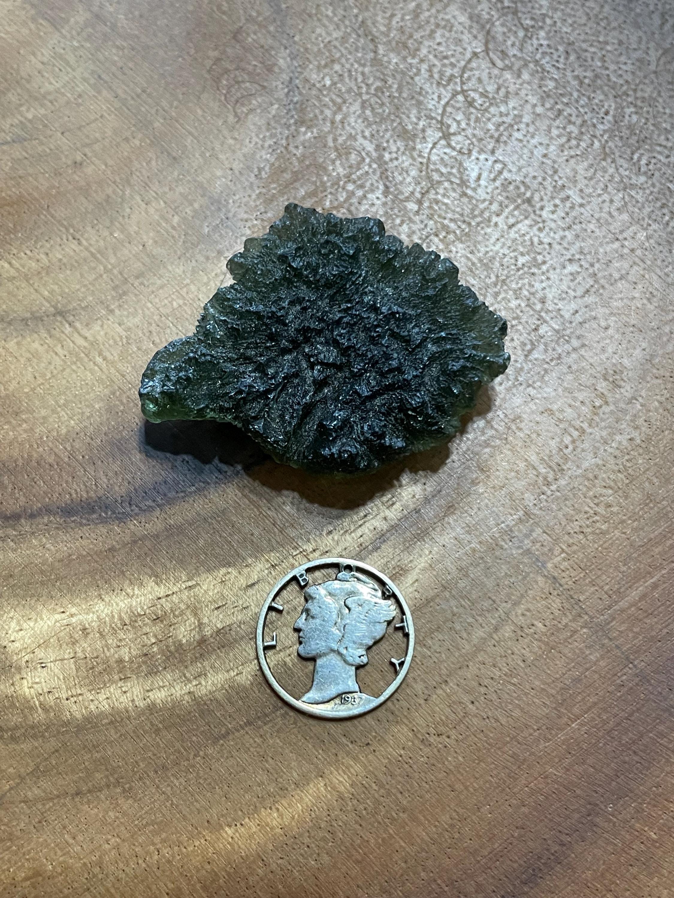 Raw Moldavite(Millennium Falcon) - 14.6g