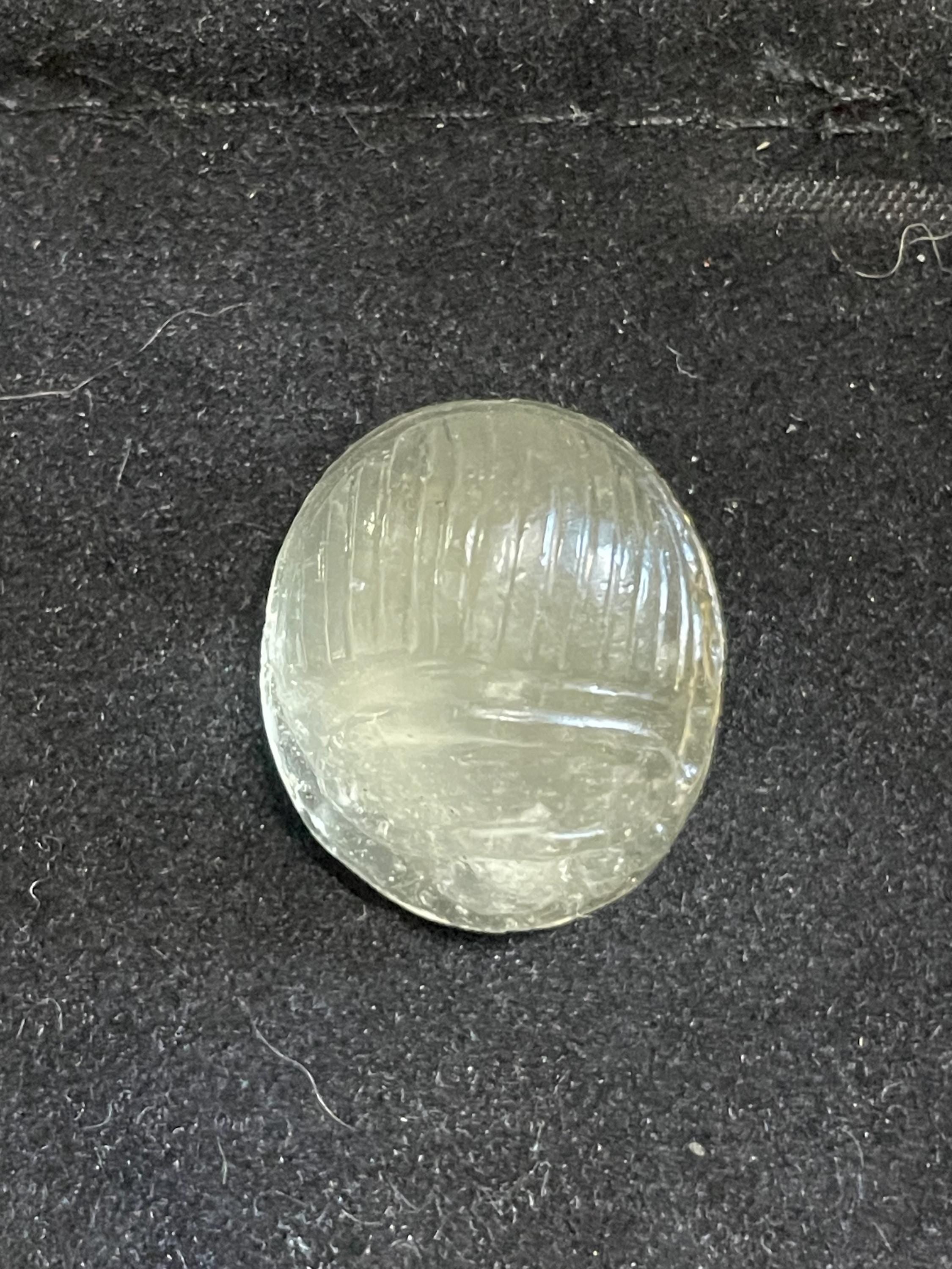 RARE Lybian Desert Glass Scarab Carving