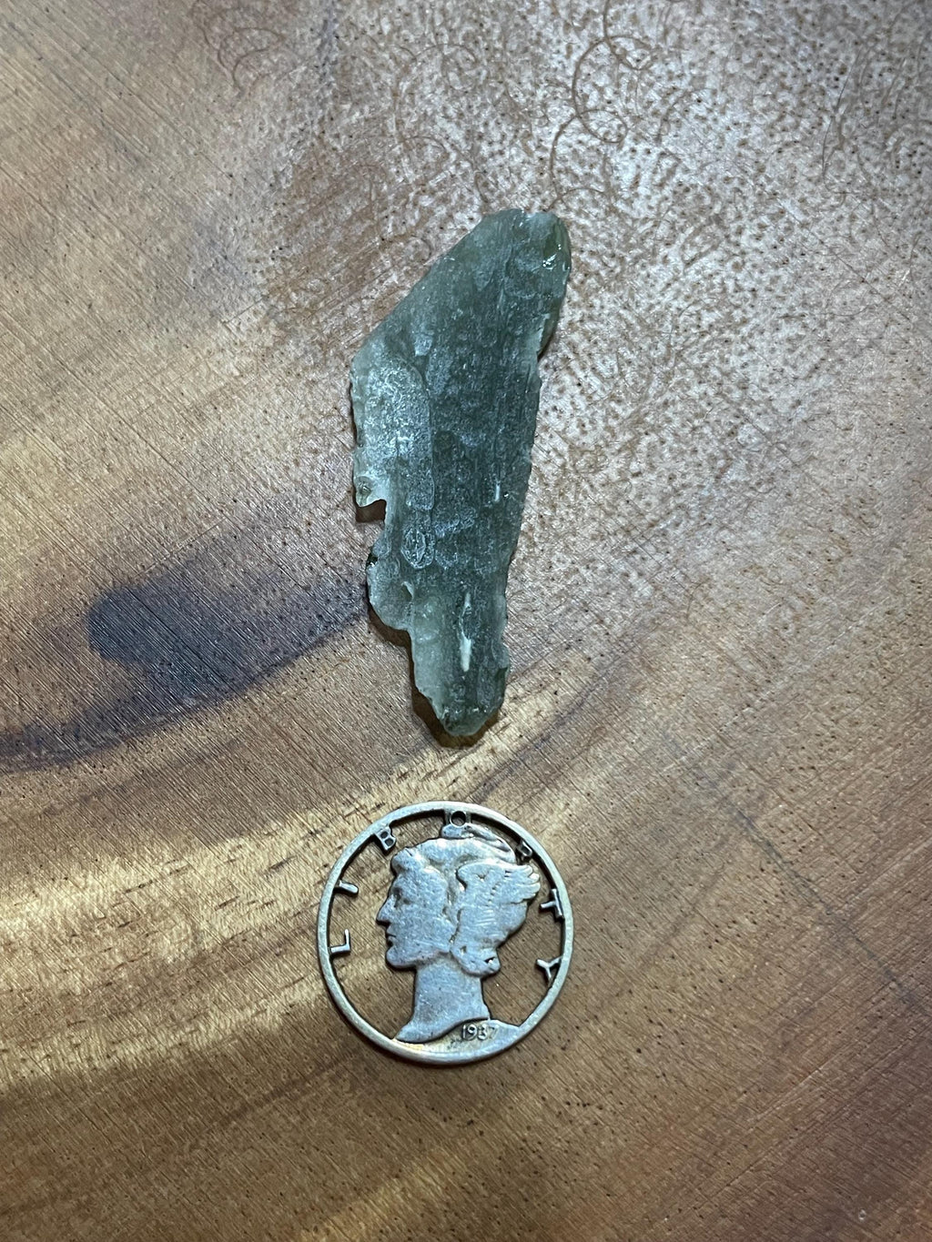 Raw Moldavite(Frosted Angel Chime) - 2.3g