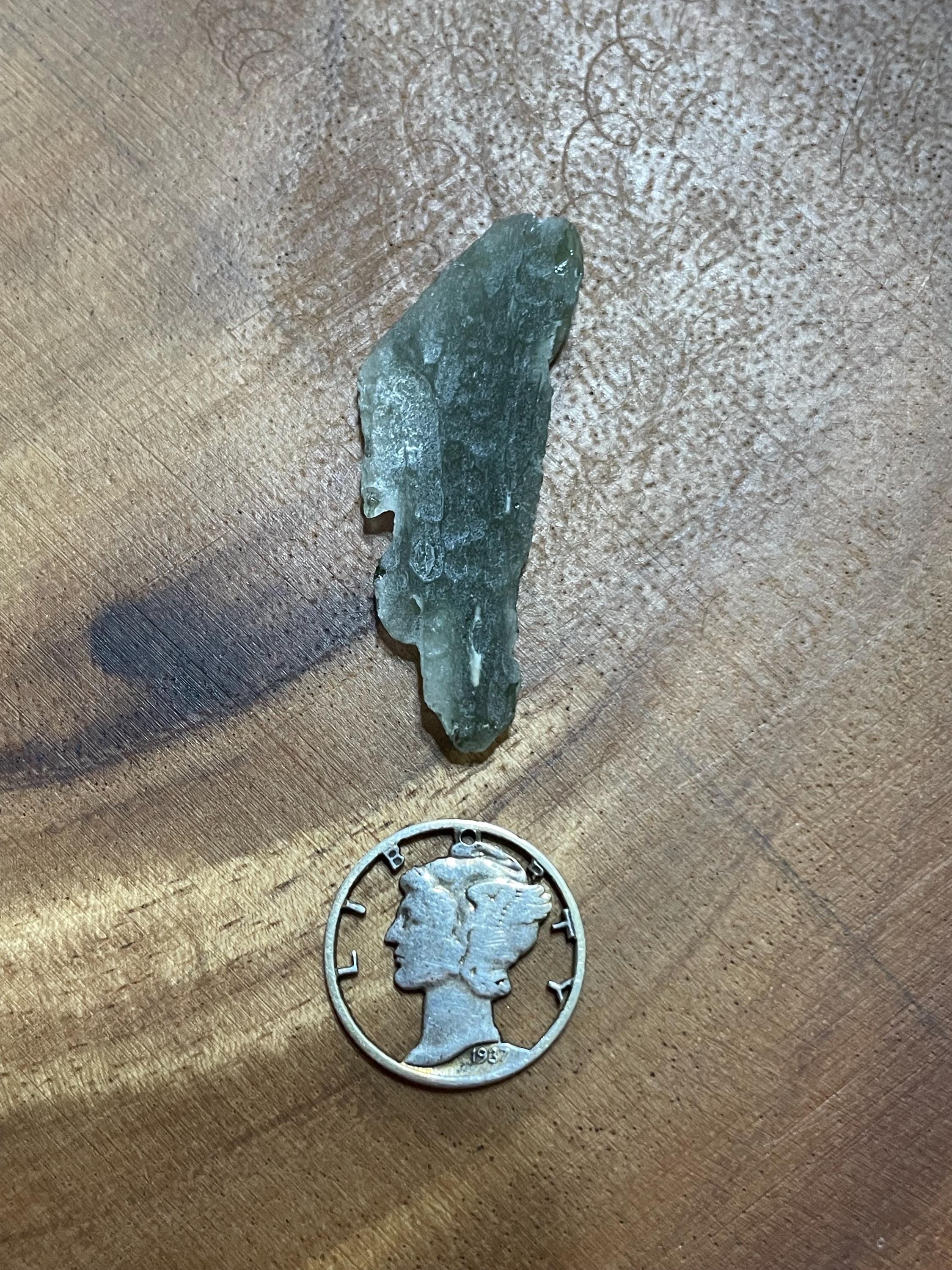 Raw Moldavite(Frosted Angel Chime) - 2.3g
